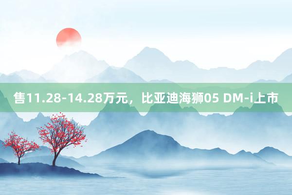 售11.28-14.28万元，比亚迪海狮05 DM-i上市